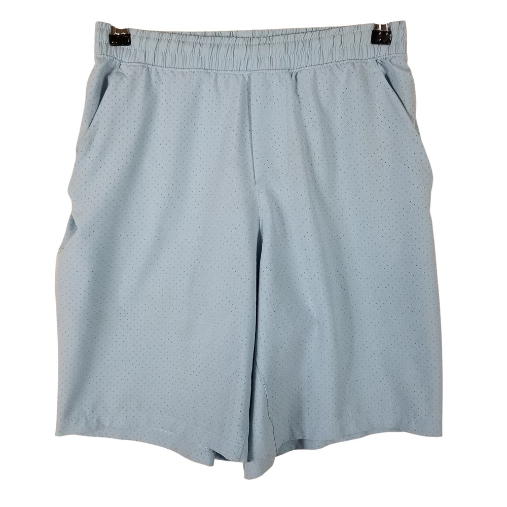 Lululemon Mens Metal Vent Tech Mesh Shorts Blue Size S LM7ADYST 8 Inch Inseam